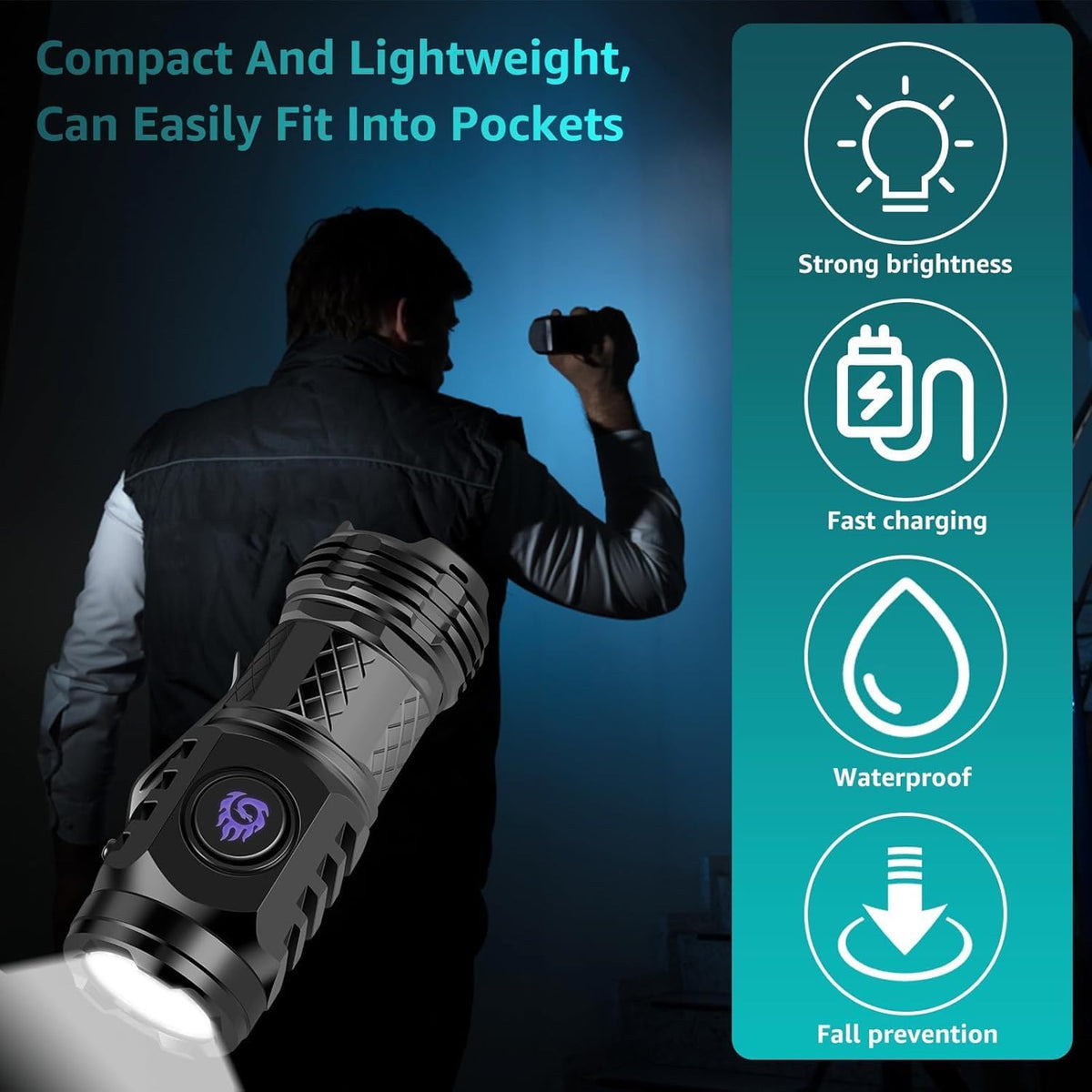 ⚡🔦💡Three-Eyed Monster Mini Flashlight — Ultra-Bright Rechargeable LED Torch | Compact, Long-Range & Water-Resistant