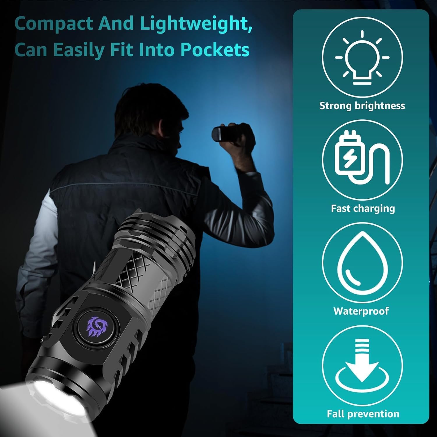⚡🔦💡Three-Eyed Monster Mini Flashlight — Ultra-Bright Rechargeable LED Torch | Compact, Long-Range & Water-Resistant