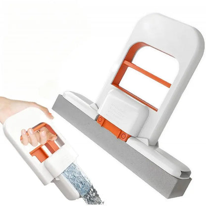 🆙🧽 Mini Self-Squeezing Mop – No-Hands Cleaning Tool | Perfect for Kitchen, Bathroom, Glass & Small Spaces | Compact & Lightweight