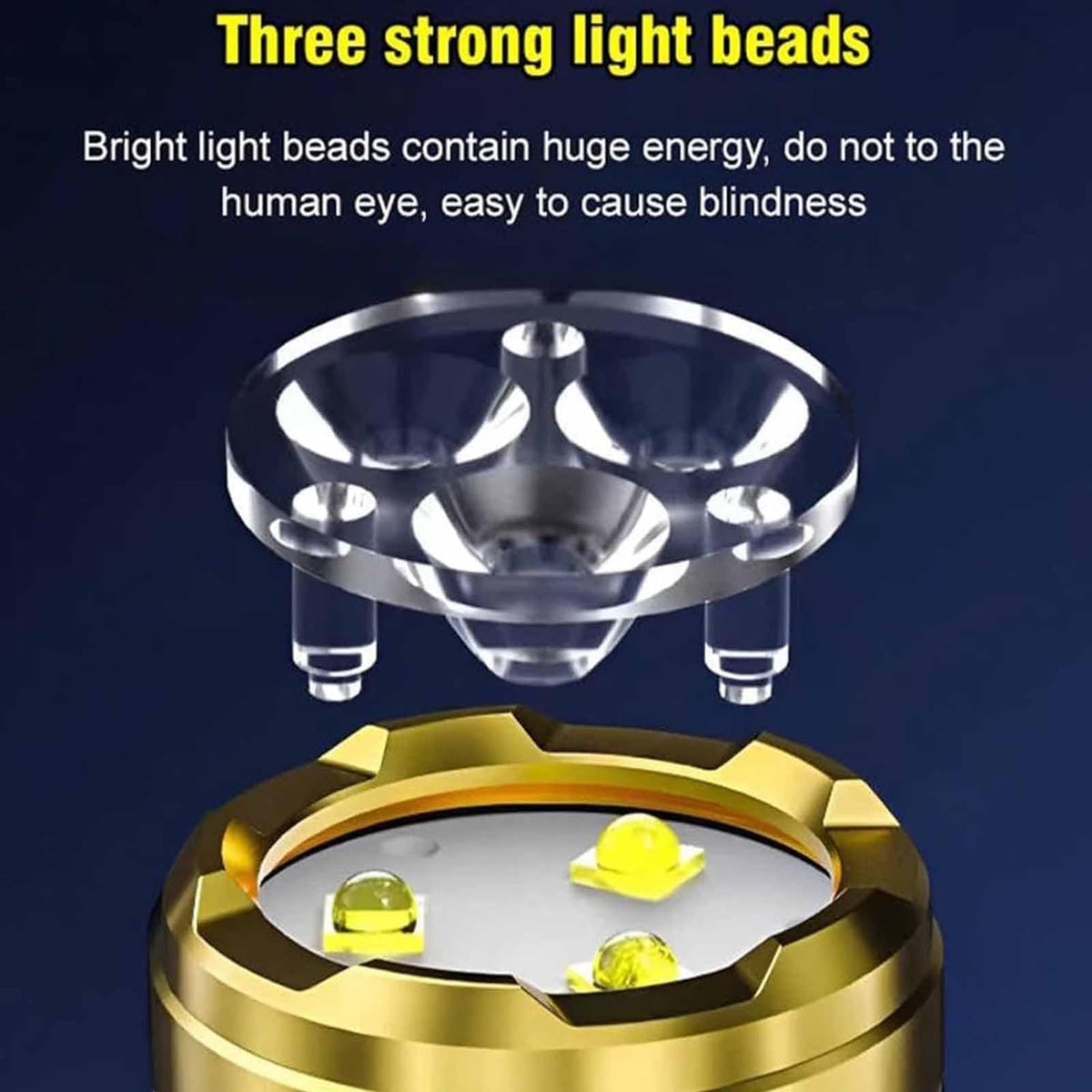 ⚡🔦💡Three-Eyed Monster Mini Flashlight — Ultra-Bright Rechargeable LED Torch | Compact, Long-Range & Water-Resistant
