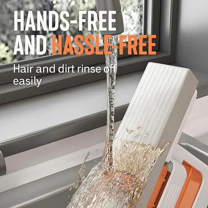 🆙🧽 Mini Self-Squeezing Mop – No-Hands Cleaning Tool | Perfect for Kitchen, Bathroom, Glass & Small Spaces | Compact & Lightweight