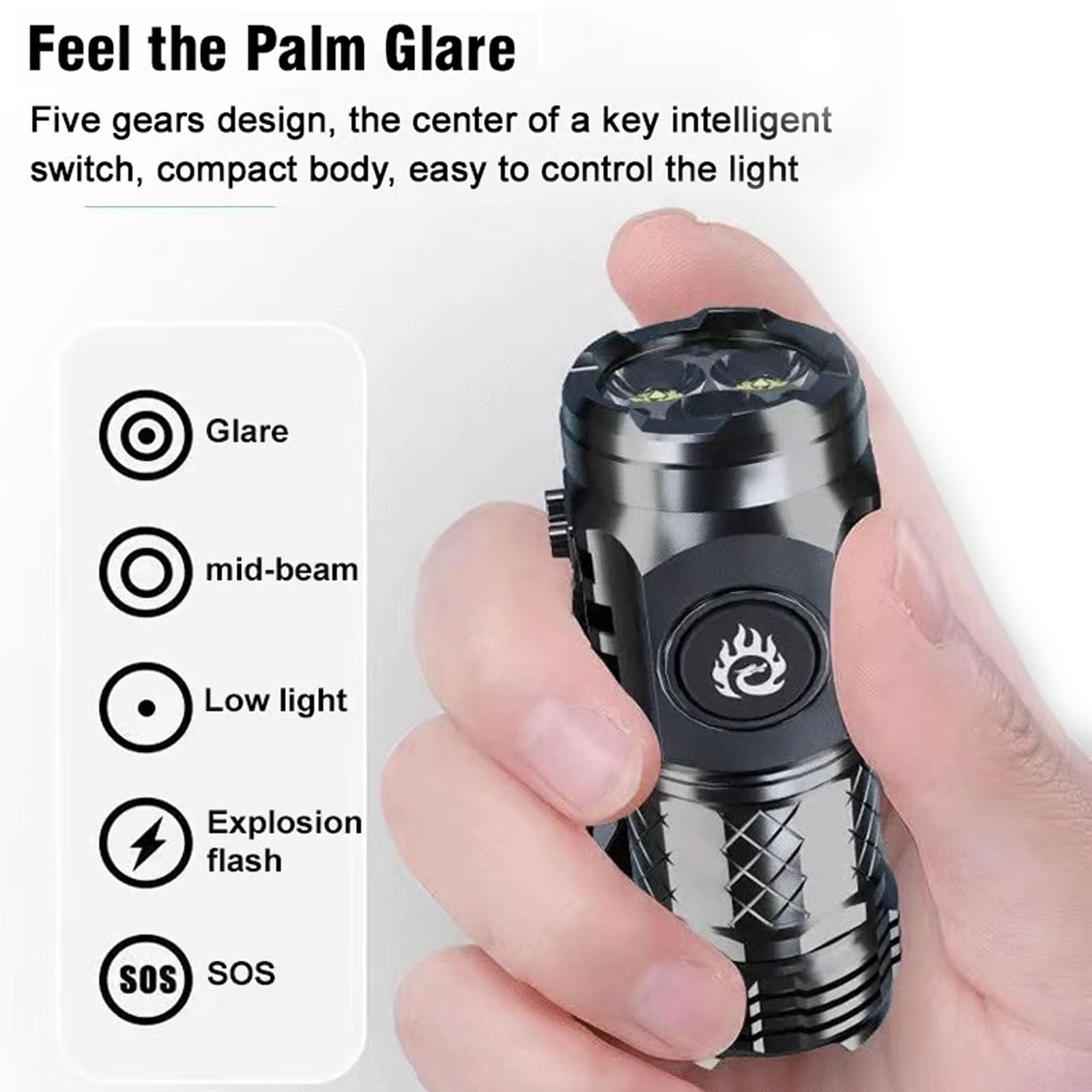 ⚡🔦💡Three-Eyed Monster Mini Flashlight — Ultra-Bright Rechargeable LED Torch | Compact, Long-Range & Water-Resistant