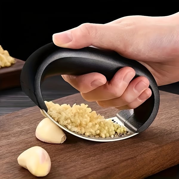 up✨ Premium Stainless Steel Garlic Rocker – Crush & Mince in Seconds (Dishwasher Safe)