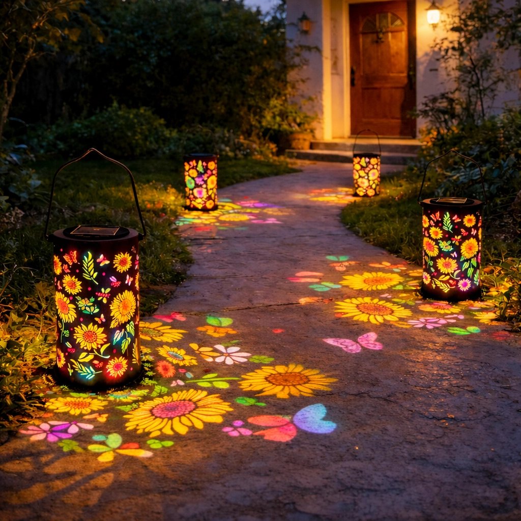 🔥HOT SALE 50% OFF-Free Shipping Included-🌞Colorful Sunflower Glow Solar Garden Lantern