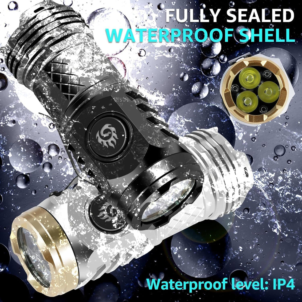 ⚡🔦💡Three-Eyed Monster Mini Flashlight — Ultra-Bright Rechargeable LED Torch | Compact, Long-Range & Water-Resistant