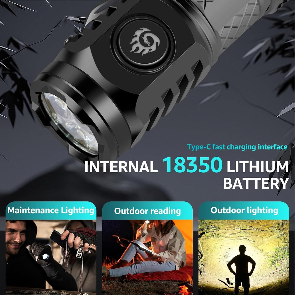 ⚡🔦💡Three-Eyed Monster Mini Flashlight — Ultra-Bright Rechargeable LED Torch | Compact, Long-Range & Water-Resistant