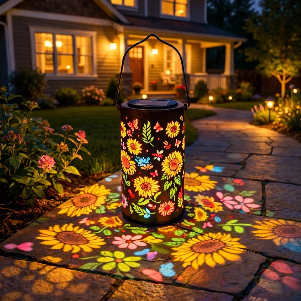 🔥HOT SALE 50% OFF-Free Shipping Included-🌞Colorful Sunflower Glow Solar Garden Lantern