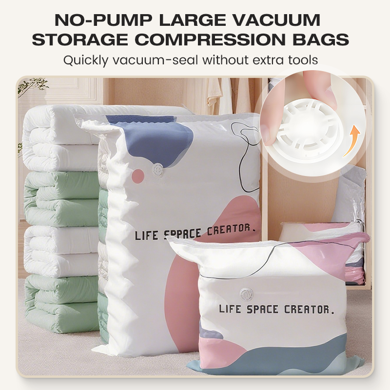 🎁Triple Your Closet Space in Seconds—No Pump Required!