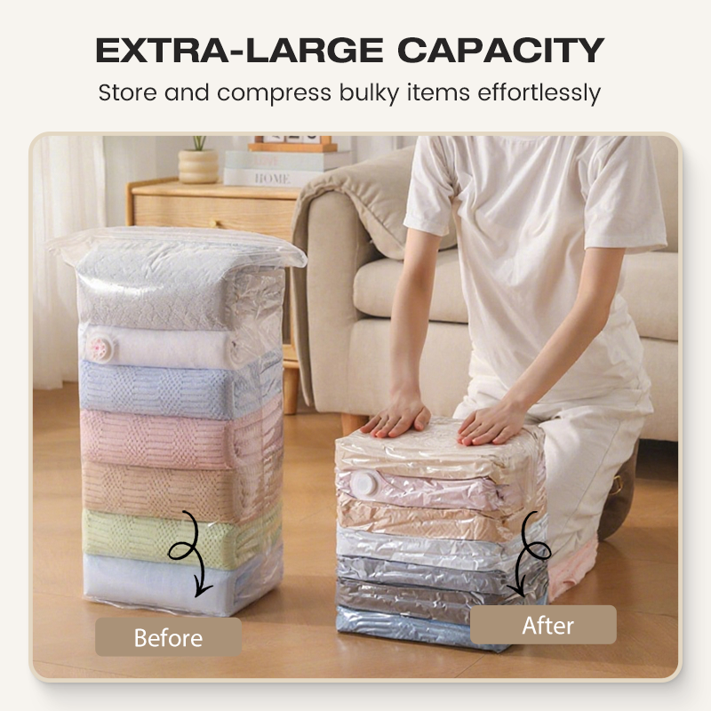 🎁Triple Your Closet Space in Seconds—No Pump Required!